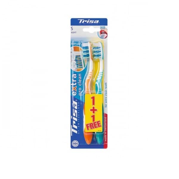 مسواک تریزا Extra Pro Clean با برس نرم 2 عددی